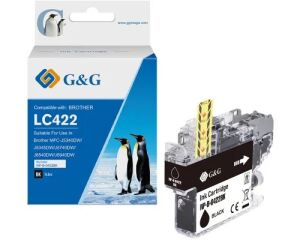 G&G Kompatibel mit Brother 422 Druckerpatrone LC422BK schwarz (550 Seiten)