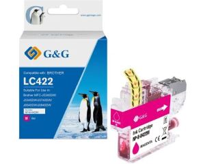 G&G Kompatibel mit Brother 422 Druckerpatrone LC422M magenta (550 Seiten)