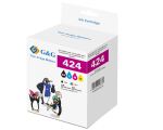 G&G Kompatibel mit Brother 424 Druckerpatronen Multipack LC-424VAL schwarz, cyan, magenta, gelb