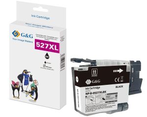G&G Kompatibel mit Brother 527XL Druckerpatrone LC527XLBK (3000 Seiten) schwarz