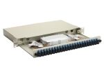 Equip 24-Port Glasfaser-Spleißbox, SC Duplex, OS2, 1 HE, ausgestattet, Grau