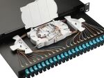 Equip 24-Port Glasfaser-Spleißbox, SC Duplex, OM3, 1 HE, ausgestattet, Schwarz