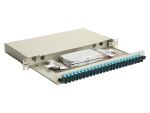 Equip 24-Port Glasfaser-Spleißbox, SC Duplex, OM3, 1 HE, ausgestattet, Grau