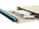 Equip 24-Port Glasfaser-Spleißbox, SC Duplex, OM3, 1 HE, ausgestattet, Grau
