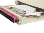 Equip 24-Port Glasfaser-Spleißbox, SC Duplex, OM4, 1 HE, ausgestattet, Grau