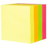 Deli EA03303 Selbstklebendes Etikett 100 Blätter Pink, Orange, Gelb, Rot, Grün