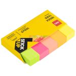 Deli EA11402 Selbstklebendes Etikett 100 Blätter Pink, Orange, Gelb, Rot, Grün
