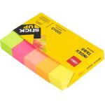 Deli EA11402 Selbstklebendes Etikett 100 Blätter Pink, Orange, Gelb, Rot, Grün