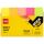 Deli EA11402 Selbstklebendes Etikett 100 Blätter Pink, Orange, Gelb, Rot, Grün