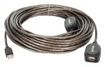 Manhattan Hi-Speed USB 2.0 Repeater Kabel, USB A-Stecker auf A-Buchse, in Reihe schaltbar, 20 m