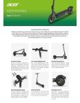 Acer ES 5 E-Scooter Elektroroller 500W, 60km mit geöffneter Verpackung
