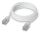 Ubiquiti UACC-Cable-Patch-EL-C6A-2M-W Netzwerkkabel Durchscheinend, Weiß Cat6a