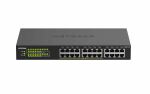 NETGEAR GS324P Unmanaged Gigabit Ethernet (10/100/1000) Power over Ethernet (PoE) 1U Schwarz