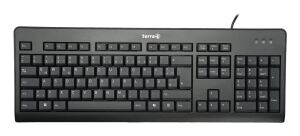 TERRA Keyboard 3500 Corded [FR] USB black/noir baugleich zum Cherry Stream Keyboard JK-8500FR-2