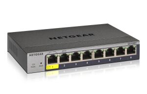 NETGEAR GS108T Managed L2 Gigabit Ethernet (10/100/1000) Grau