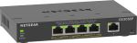 NETGEAR GS305EP Switch 5 Port Gigabit Ethernet LAN PoE Switch Plus (mit 4x PoE+ 63W, Managed Netzwerk Switch mit IGMP Snooping, QoS, VLAN, lüfterloses Metallgehäuse)