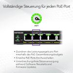 NETGEAR GS305EP Switch 5 Port Gigabit Ethernet LAN PoE Switch Plus (mit 4x PoE+ 63W, Managed Netzwerk Switch mit IGMP Snooping, QoS, VLAN, lüfterloses Metallgehäuse)