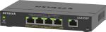 NETGEAR GS305EP Switch 5 Port Gigabit Ethernet LAN PoE Switch Plus (mit 4x PoE+ 63W, Managed Netzwerk Switch mit IGMP Snooping, QoS, VLAN, lüfterloses Metallgehäuse)