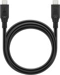 Kabel USB-C <=> USB-C 3.2 Gen2, 10 Gbit/s, 1m, black Power Delivery 3.0, 100W, 4K, 60Hz