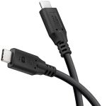 Kabel USB-C <=> USB-C 3.2 Gen2, 10 Gbit/s, 1m, black Power Delivery 3.0, 100W, 4K, 60Hz