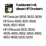HP Original 302XL Cyan/Magenta/Gelb Druckerpatrone mit hoher Reichweite