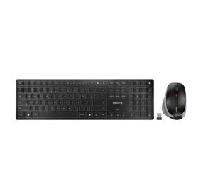 CHERRY DW 9500 SLIM Tastatur Maus enthalten Universal RF Wireless + Bluetooth QWERTY Spanisch Schwarz, Grau