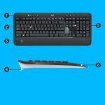 Logitech 920-008677 Tastatur Maus enthalten Universal RF Wireless QWERTZ Schweiz Schwarz