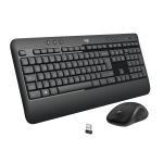 Logitech 920-008677 Tastatur Maus enthalten Universal RF Wireless QWERTZ Schweiz Schwarz