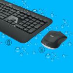 Logitech 920-008677 Tastatur Maus enthalten Universal RF Wireless QWERTZ Schweiz Schwarz