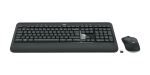 Logitech 920-008676 Tastatur Maus enthalten Universal RF Wireless AZERTY Französisch Schwarz