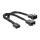 inLine® Y-Kabel für PWM Lüfter 4pol Molex 1 Stecker / 2 Buchse, 0,15m