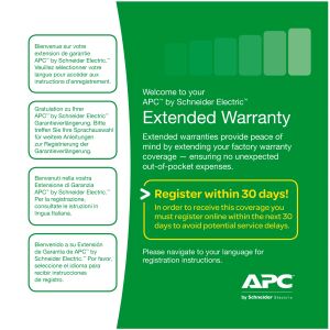 APC Service Pack 3 Year Extended Warranty 3 Jahr(e)