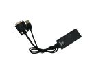 TERRA VGA zu HDMI Adapter mit Audio schwarz/black  USB Typ-A Anschluss