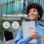 EKLEER 16" Portable LCD Display USB Type-C ink. Travel Pouch