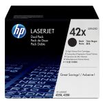 HP 42X 2er-Pack Schwarz Original LaserJet Tonerkartuschen mit hoher Reichweite