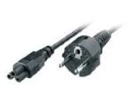 Kabel Netz 3 pol. SchuKo -> Kleeblatt Stecker gerade 0,6m