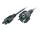 Kabel Netz 3 pol. SchuKo -> Kleeblatt Stecker gerade 0,6m
