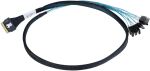 Adaptec Kabel 1x SFF8654 x8 -> 8x SATA intern 0.8m...