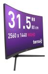 TERRA LCD/LED 3285W HA black CURVED USB-C/HDMI/DP