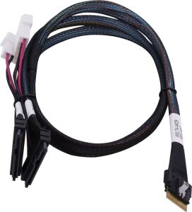 Microchip Technology 2305500-R Serial Attached SCSI (SAS)-Kabel 0,8 m Schwarz, Mehrfarbig