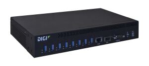 Digi AW08-G300 Schnittstellen-Hub USB 3.2 Gen 1 (3.1 Gen 1) Type-A 10000 Mbit/s Schwarz