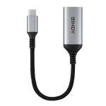 Lindy 43428 Videokabel-Adapter 0,15 m USB Typ-C HDMI Grau