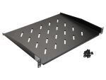 Equip 19"-Festregal, 1 HE, 350 mm, Schwarz