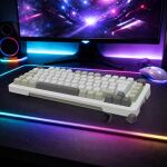 Inca IKG-455 Tastatur Gaming USB + RF Wireless + Bluetooth QWERTY Deutsch Weiß