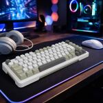 Inca IKG-455 Tastatur Gaming USB + RF Wireless + Bluetooth QWERTY Deutsch Weiß