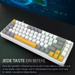 Inca IKG-457 Tastatur Gaming USB QWERTY Deutsch Weiß