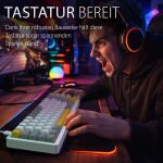 Inca IKG-457 Tastatur Gaming USB QWERTY Deutsch Weiß