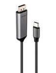 Lindy 43504 Videokabel-Adapter 2 m USB Typ-C DisplayPort Grau