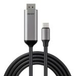 Lindy 43504 Videokabel-Adapter 2 m USB Typ-C DisplayPort Grau