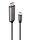Lindy 43504 Videokabel-Adapter 2 m USB Typ-C DisplayPort Grau